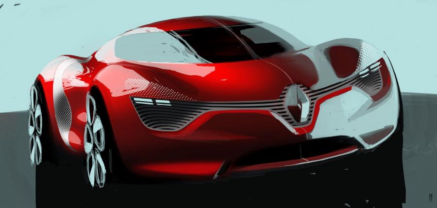 Эскиз Renault DeZir Concept 2010 года  (фото 17 из 56)